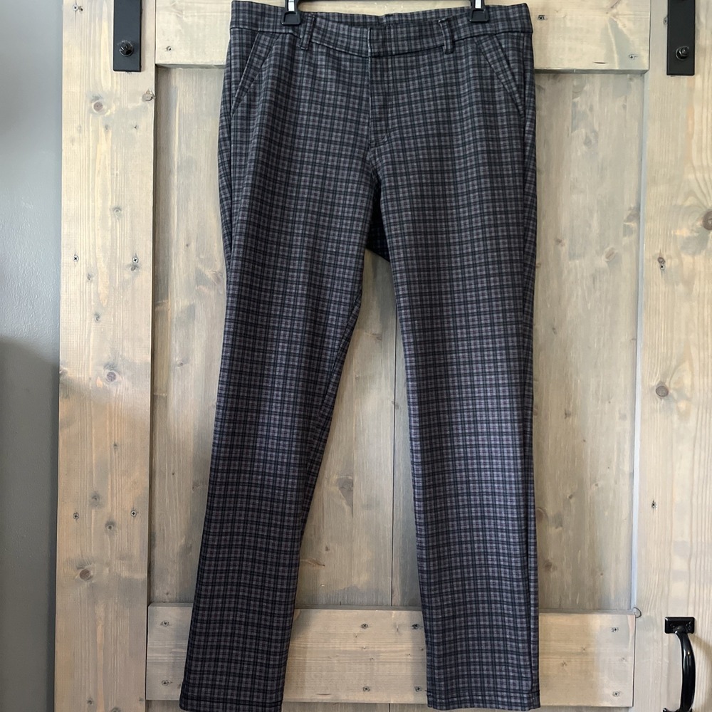 KUT FROM THE KLOTH Skinny Women's 14S‎ Dress Pants Plaid Stretch Work Career